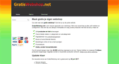 Desktop Screenshot of gratiswebshop.net